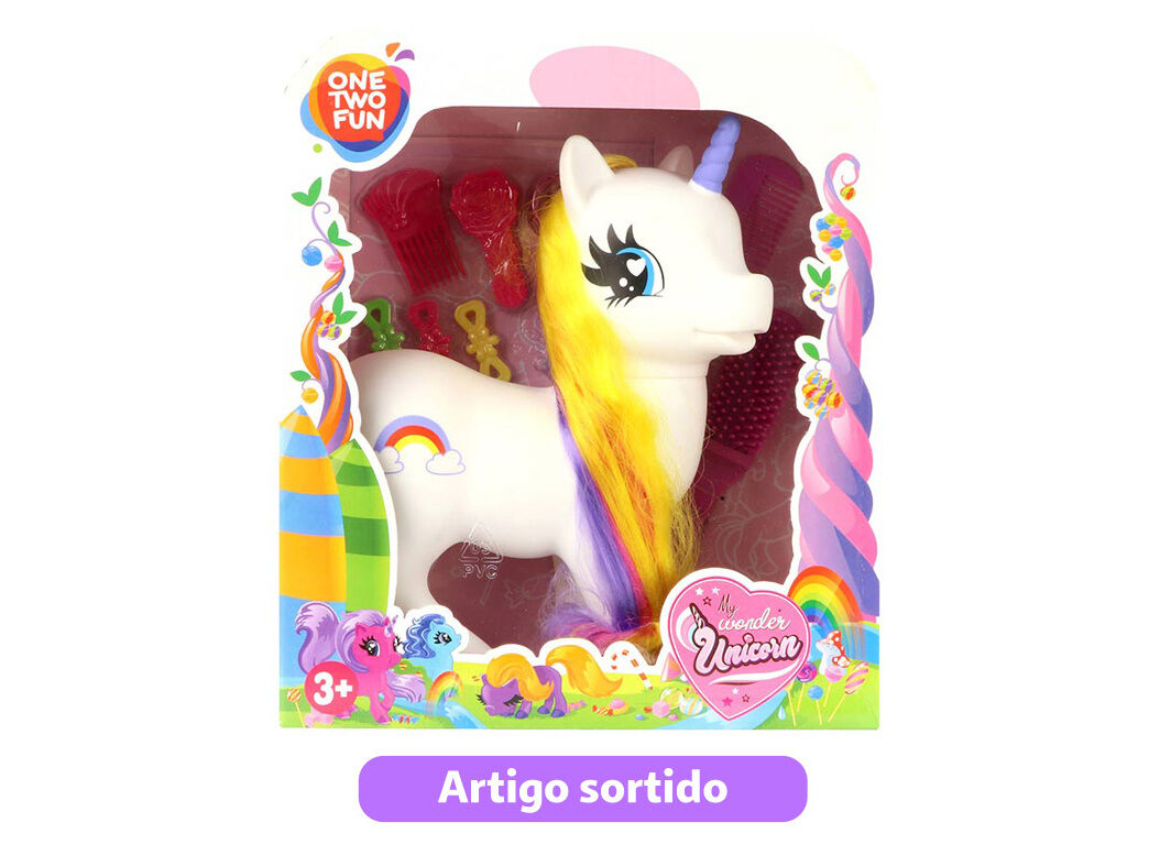 O MEU UNIC&Oacute;RNIO COM ACESS&Oacute;RIOS ONE TWO FUN MODELOS SORTIDOS