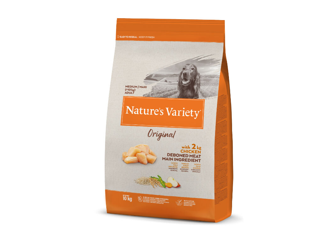 RA&Ccedil;&Atilde;O PARA C&Atilde;O NATURE'S VARIETY M&Eacute;DIO ADULTO FRANGO 10KG image number 0