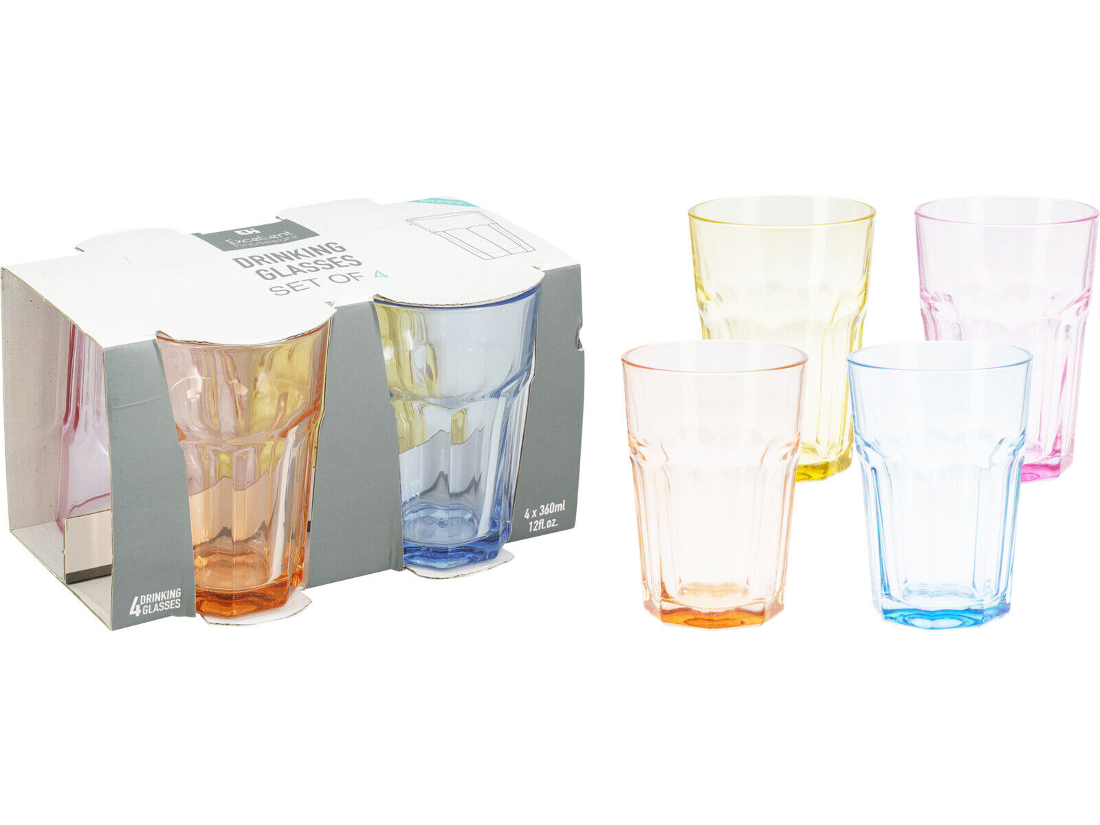 CONJUNTO DE 4 COPOS EH 360ML image number 1