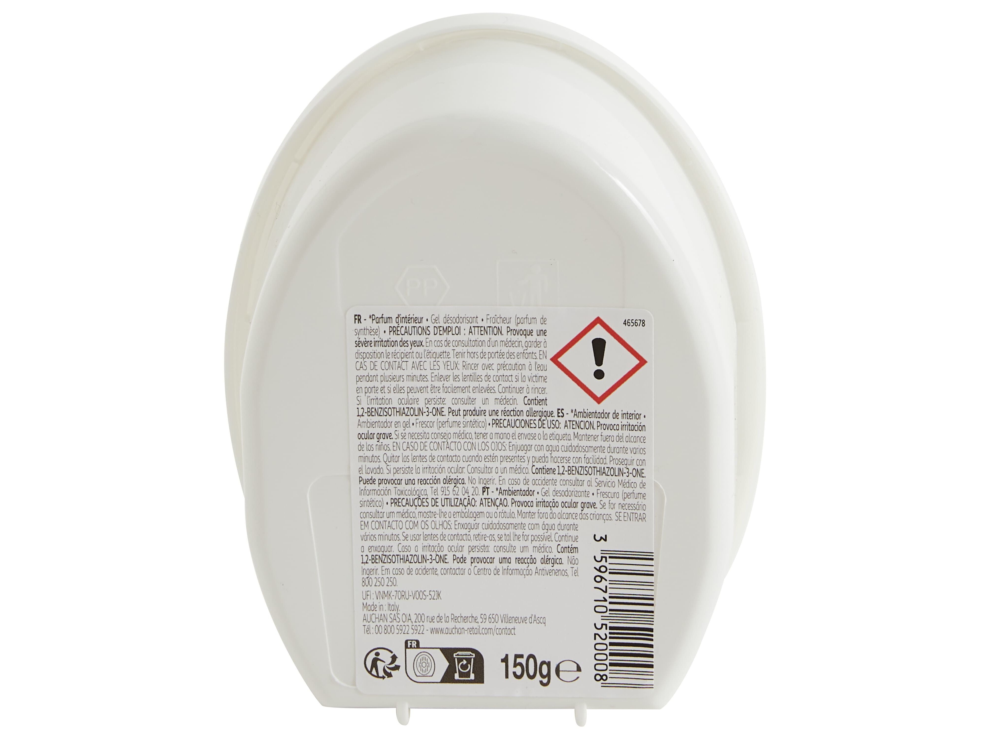 AMBIENTADOR AUCHAN GEL FRESCURA 150G image number 2