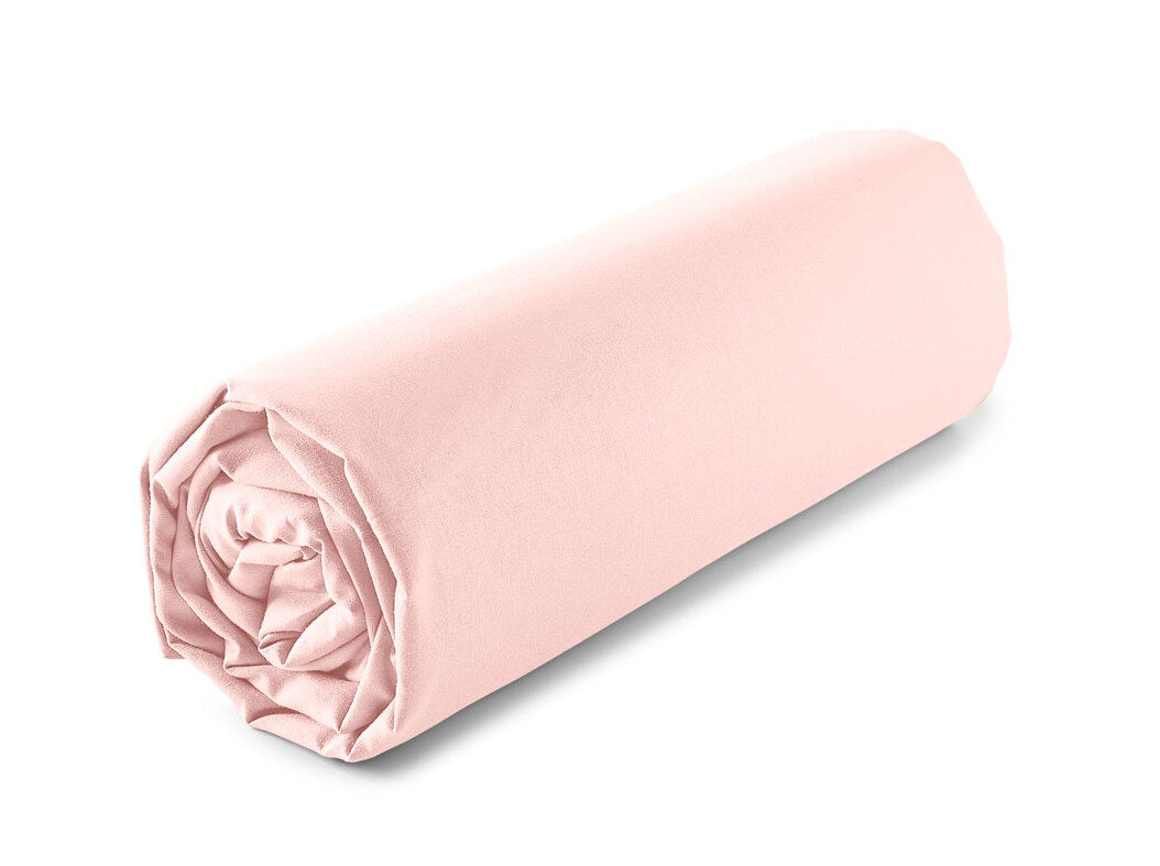 LEN&Ccedil;OL DE BAIXO COM EL&Aacute;STICO ACTUEL COR DE ROSA PERCAL 140X200CM