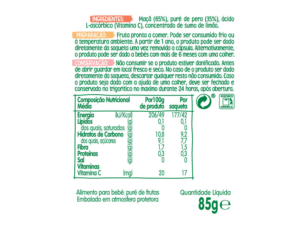 SAQUETA BLEDINA MA&Ccedil;&Atilde; E P&Ecirc;RA 85G image number 1