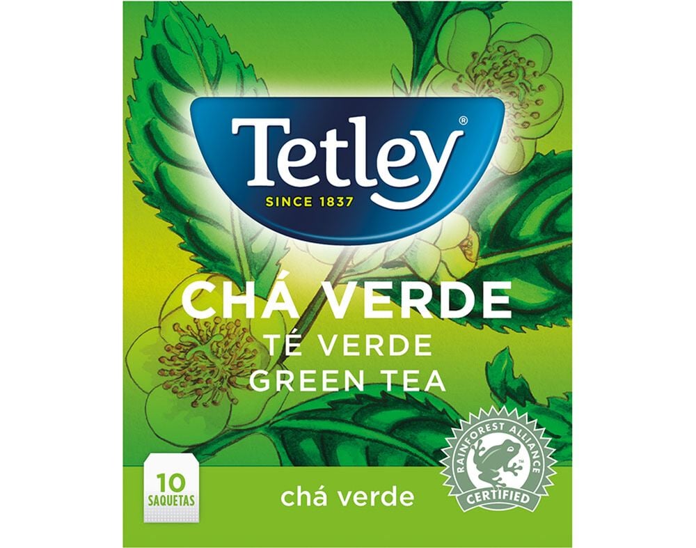 CH&Aacute; TETLEY VERDE 10 SAQUETAS
