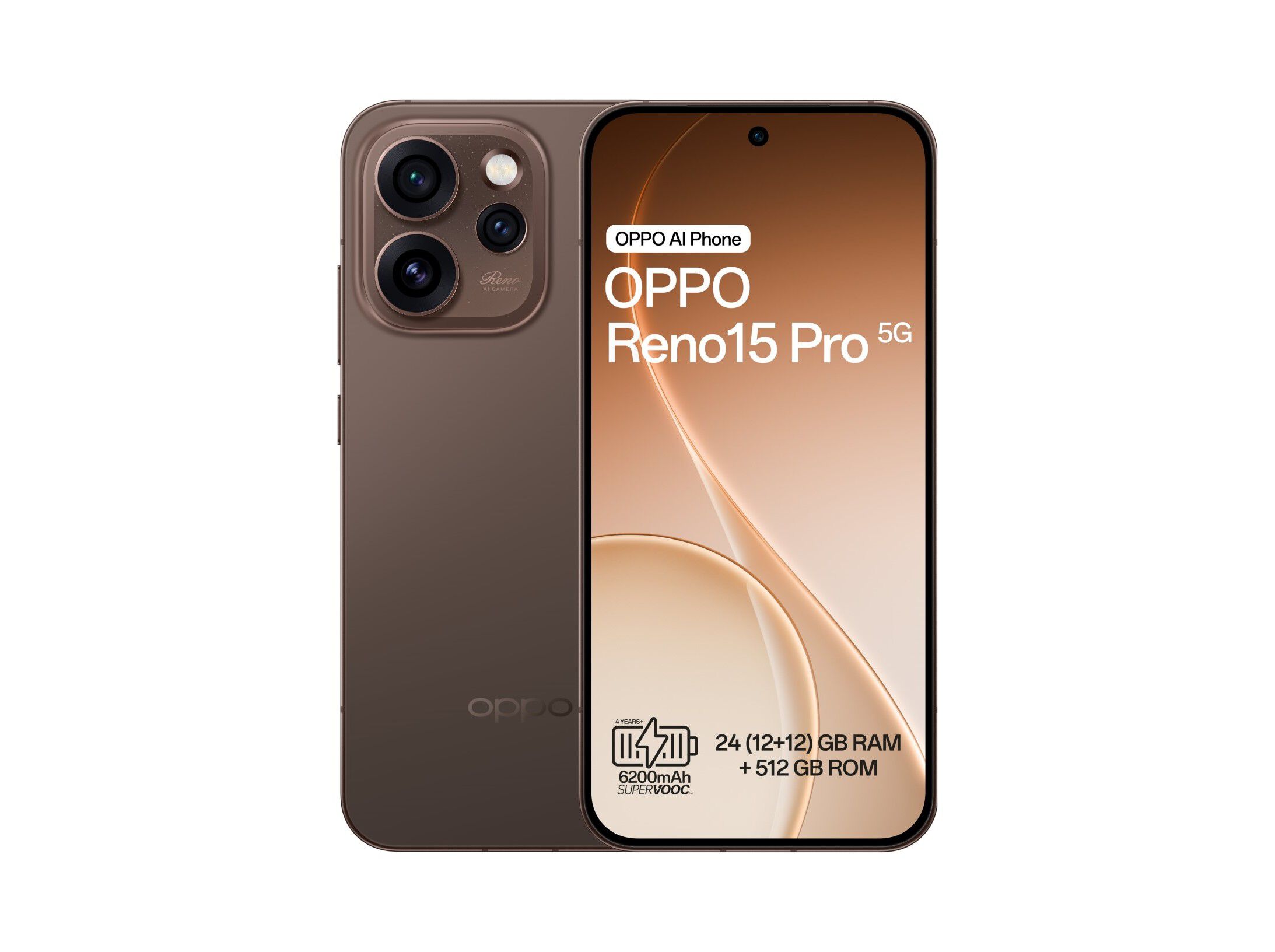 SMARTPHONE OPPO RENO15 PRO 5G (6.32'' 12/512GB PRETO MOCHA) image number 0