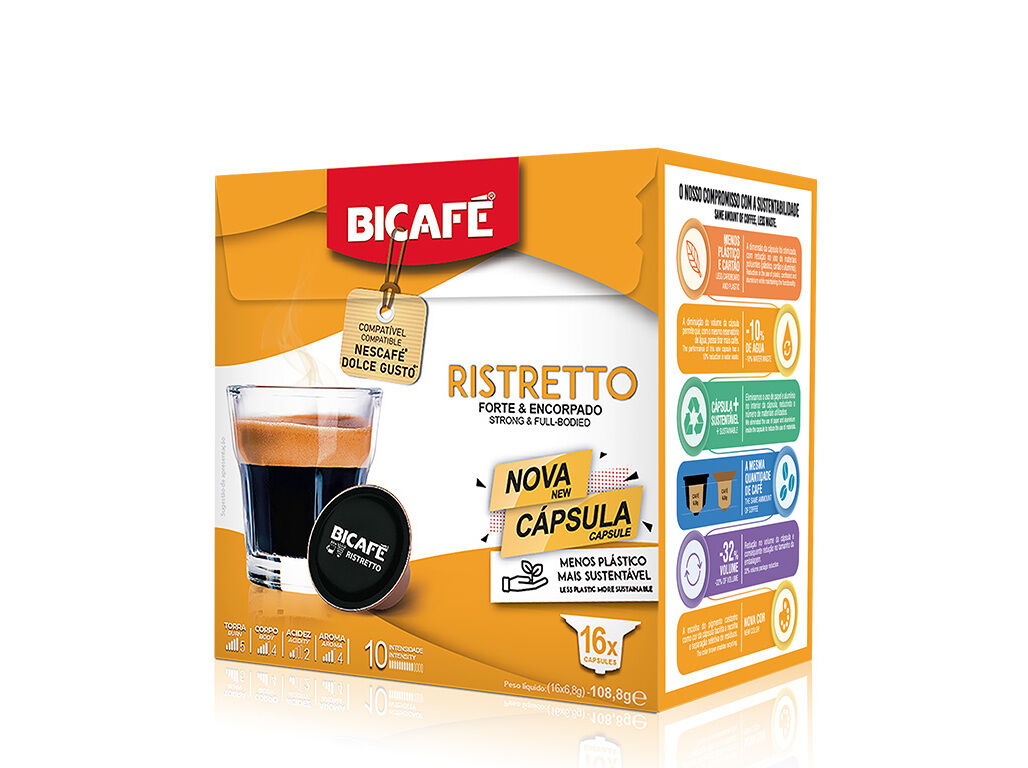 C&Aacute;PSULAS CAF&Eacute; BICAF&Eacute; RISTRETTO DG 16 UN