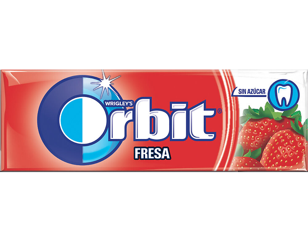 PASTILHAS ORBIT EL&Aacute;STICAS MORANGO 14G image number 0