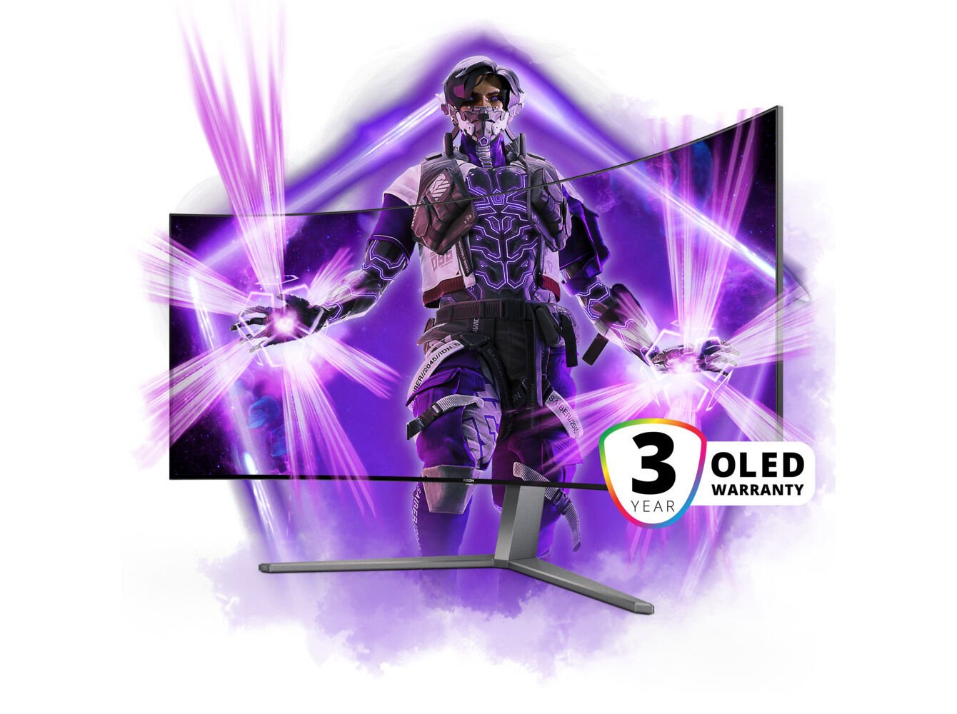 MONITOR CURVO AOC AGON PRO AG456UCZD (44.5" UWQHD OLED 21:9 240HZ NVIDIA G-SYNC) image number 3