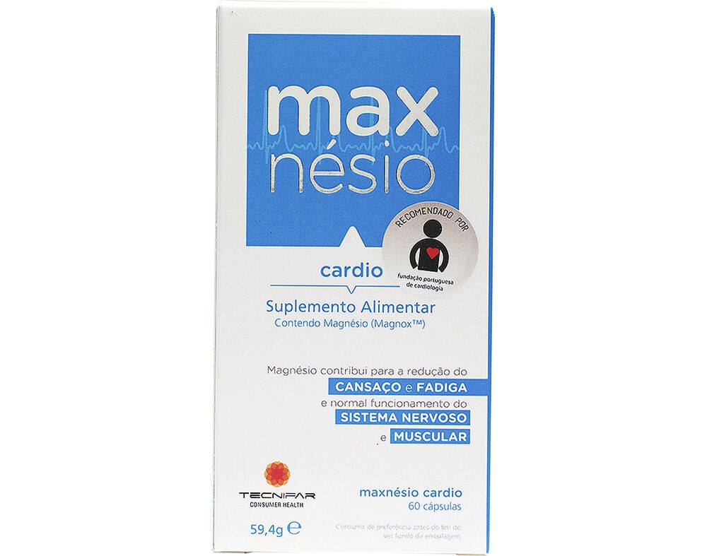 SUPLEMENTO MAXNESIO CARDIO 60 C&Aacute;PSULAS