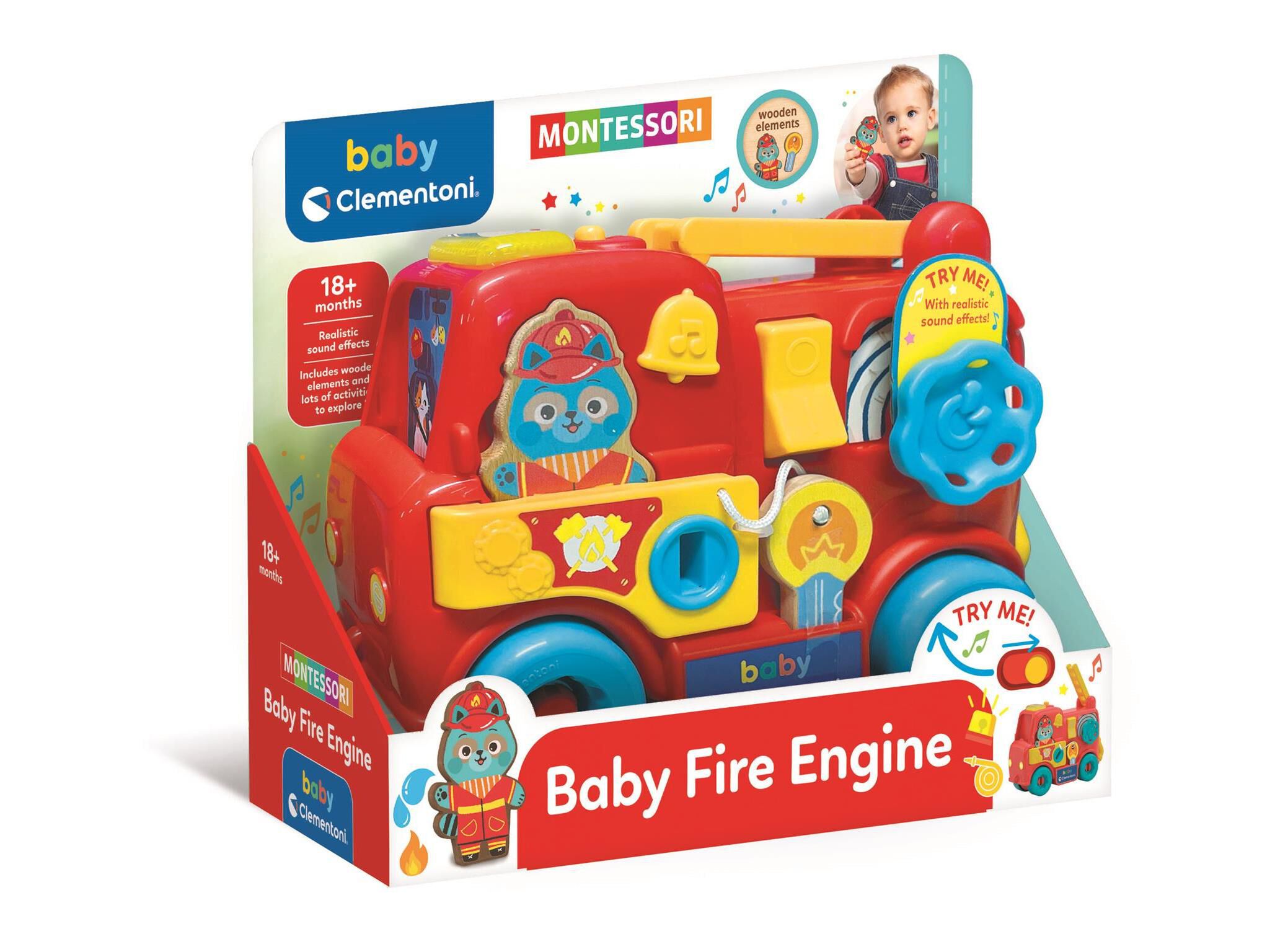 BABY MONTESSORI CLEMENTONI CAMI&Atilde;O DE BOMBEIROS image number 1