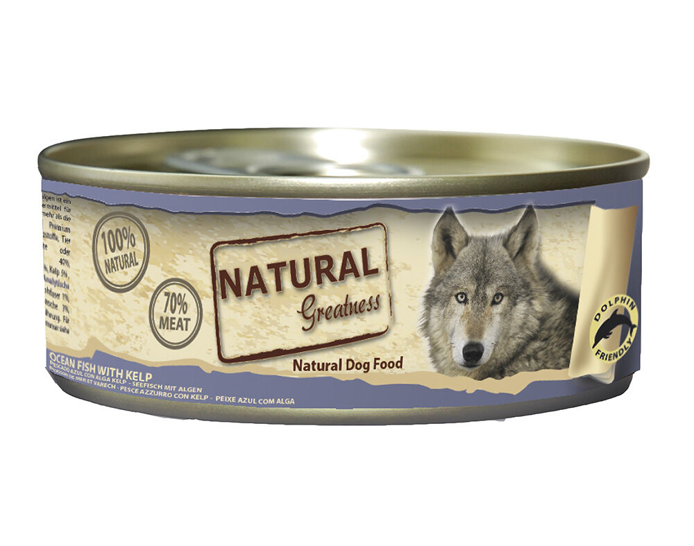 COMIDA H&Uacute;MID NATURAL GREATNESS :C&Atilde;O PEIXE DO OCEANO 156G