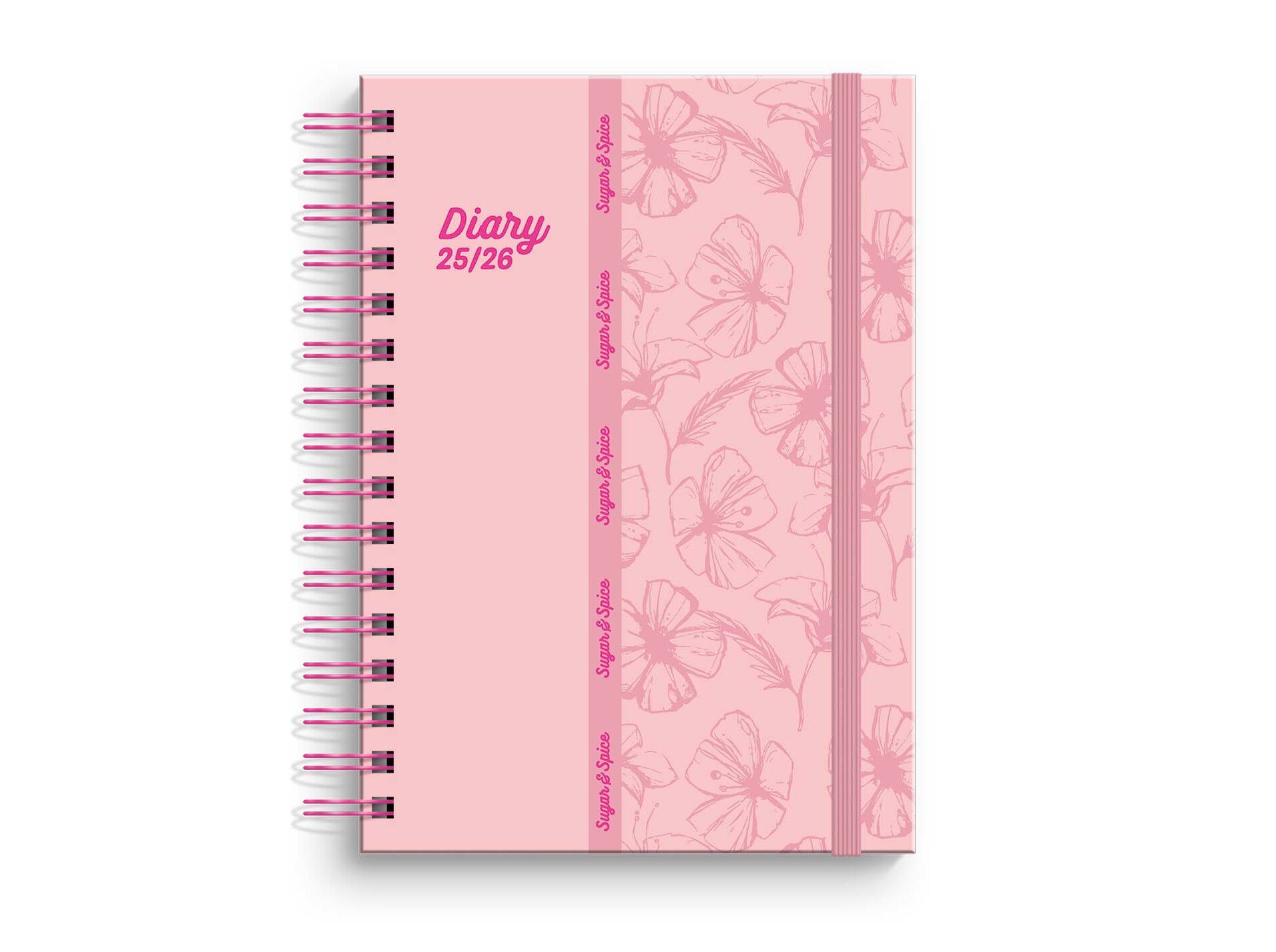 AGENDA ESCOLAR A5 AMBAR S&S MOONFLOWER 16.5X21.7X1.5CM