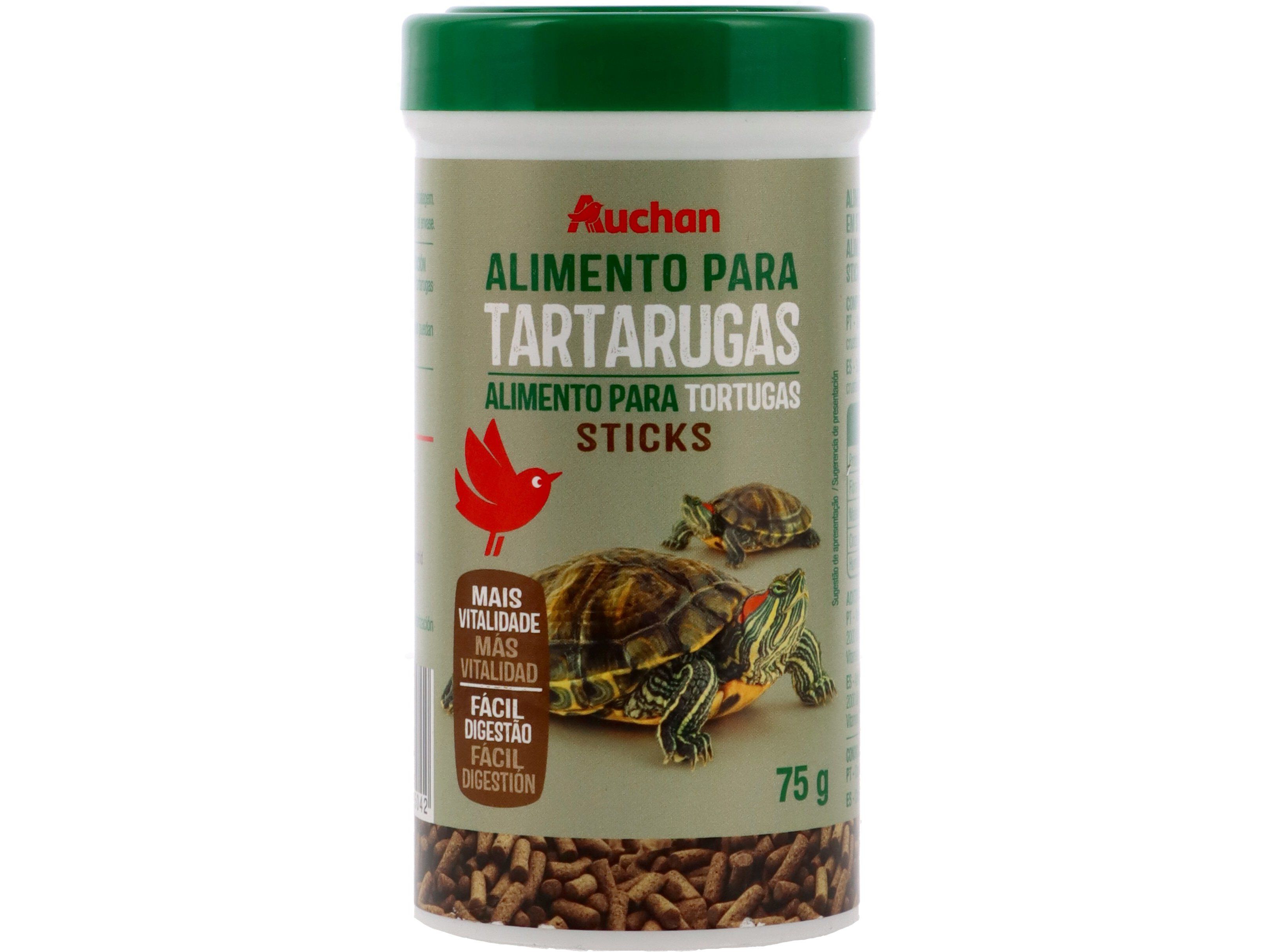 COMIDA PARA TARTARUGA AUCHAN EM STICKS 75G
