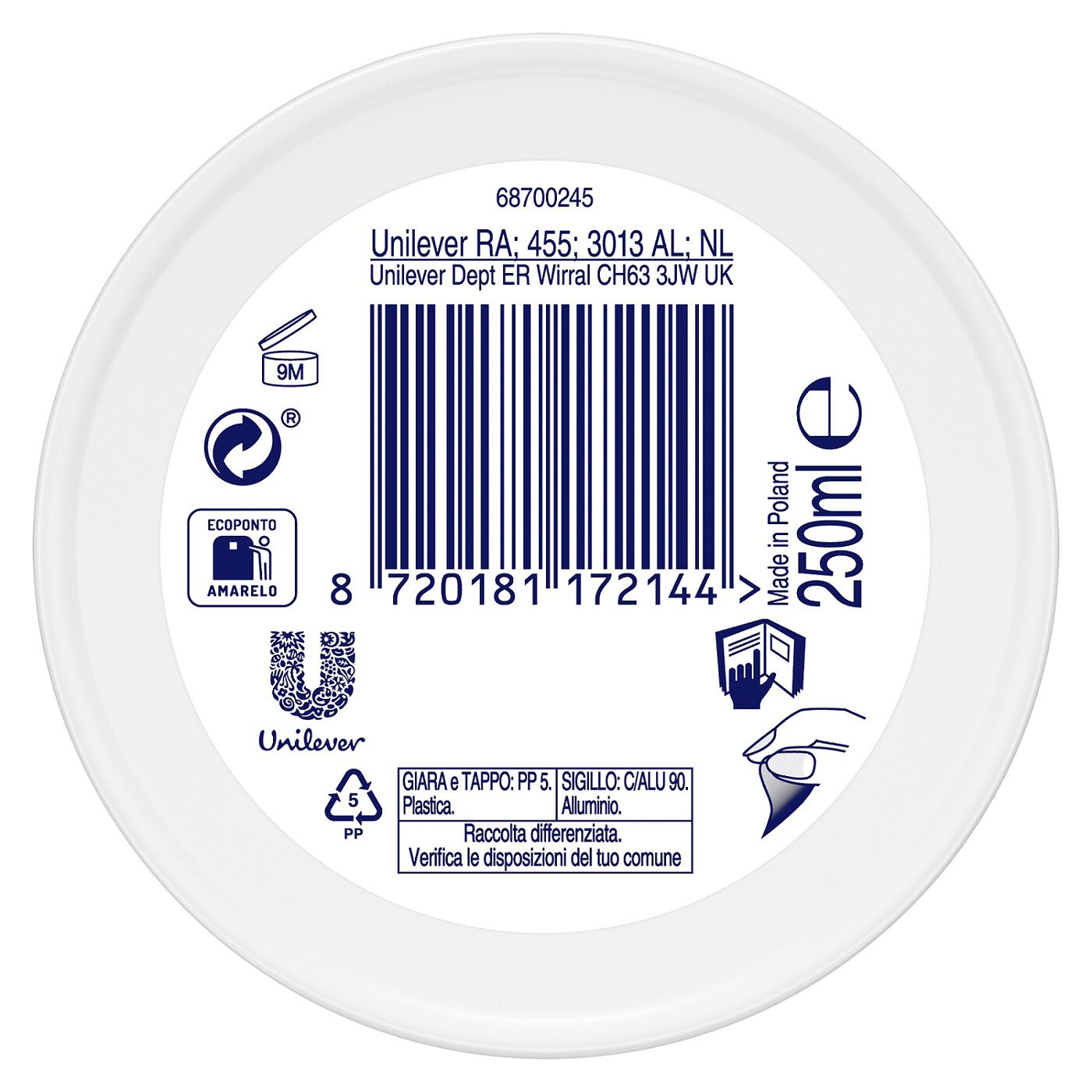 CREME CORPO DOVE LIGHT HYDRATING BODY LOVE 250ML image number 2