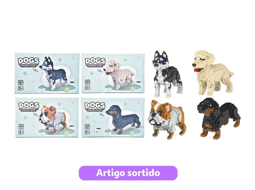 BLOCOS CONSTRU&Ccedil;&Atilde;O C&Atilde;ES MODELOS SORTIDOS image number 0