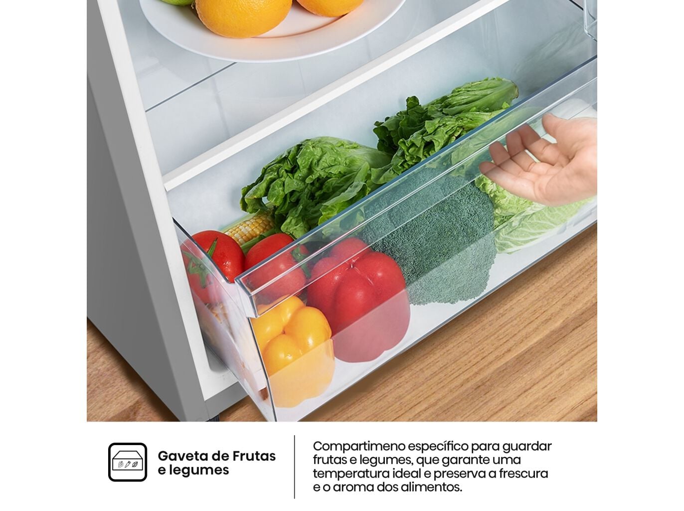 FRIGOR&Iacute;FICO 2 PORTAS HISENSE RT422N4ACE (NO FROST E 169CM 325L LOOK INOX image number 10