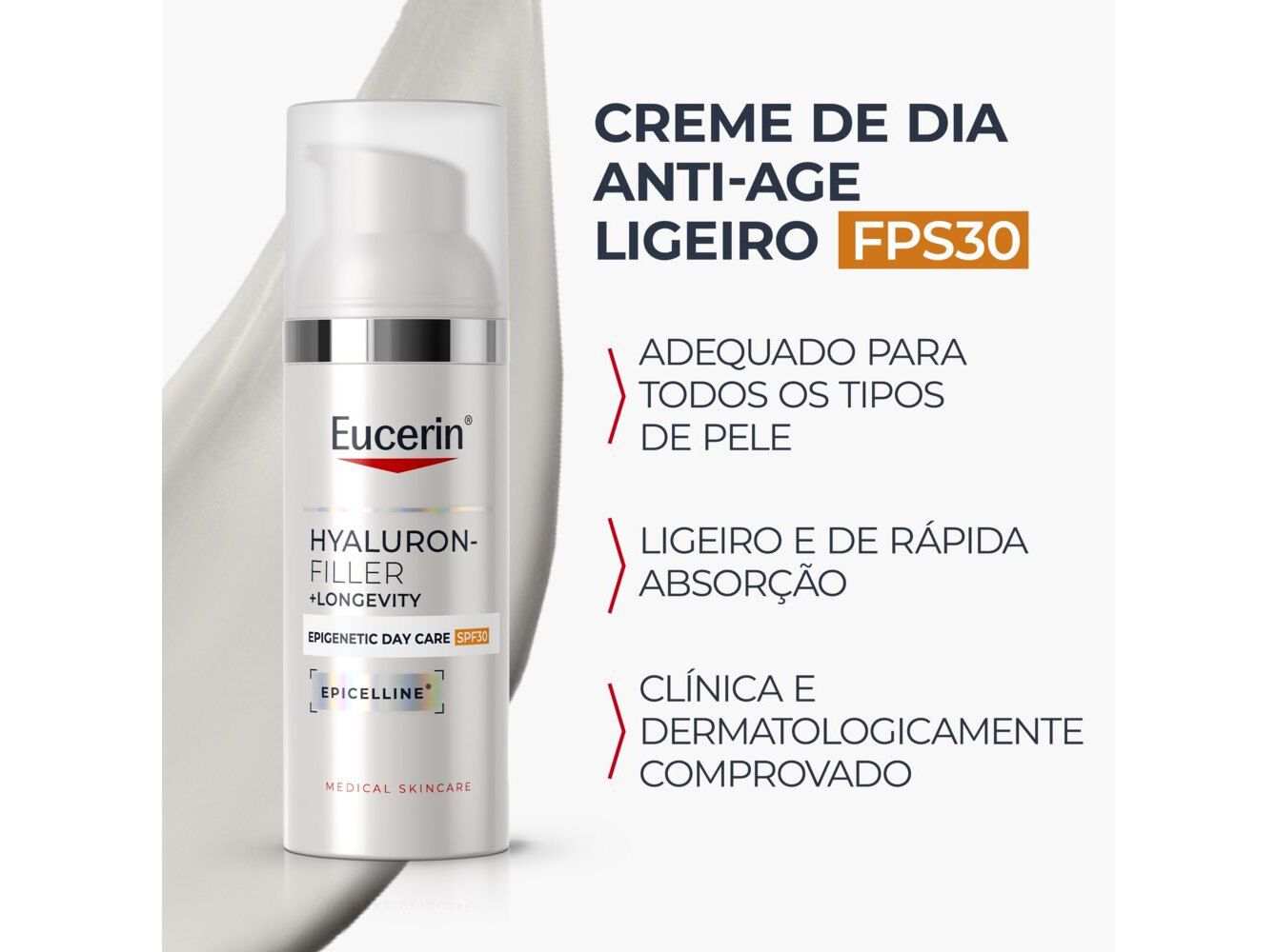 CREME EUCERIN HYALURON FILLER LONGEVITY EPIGENETIC SPF30 50ML image number 7