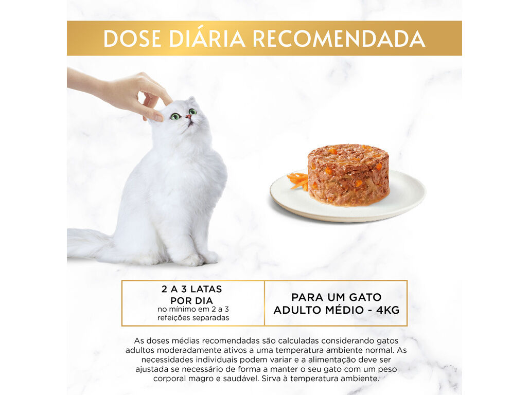 COMIDA H&Uacute;MIDA PARA GATO GOURMET GOLD TARTELETE COM FRANGO 85G image number 3