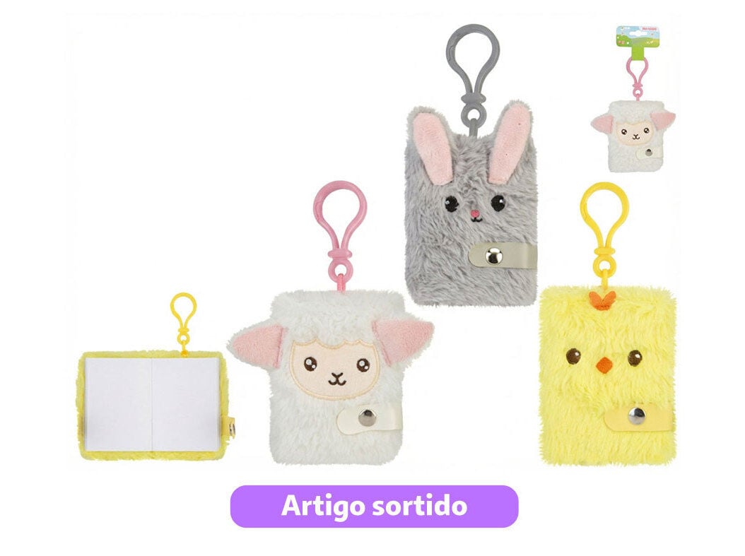 MINI NOTEBOOK PELUCHE DO ART P&Aacute;SCOA MODELOS SORTIDOS image number 0