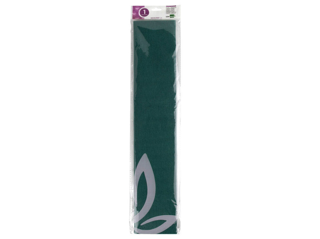 PAPEL CREPE LIDERPAPEL VERDE ESCURO 50CMX2.5M image number 0