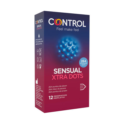 Preservativos Sensual Xtra Dots Control 12 unid image number 0