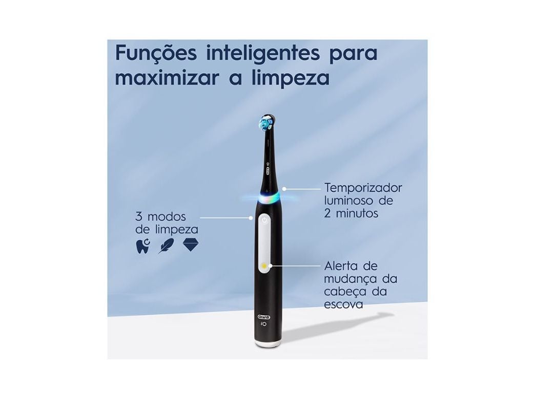ESCOVA DENTES EL&Eacute;TRICA ORAL-B IO 3 PRETA image number 2