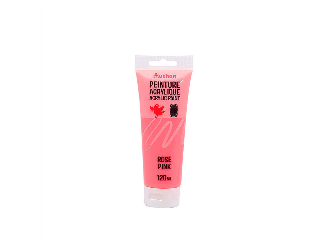TINTA ACR&Iacute;LICA AUCHAN ROSA NEON 120ML