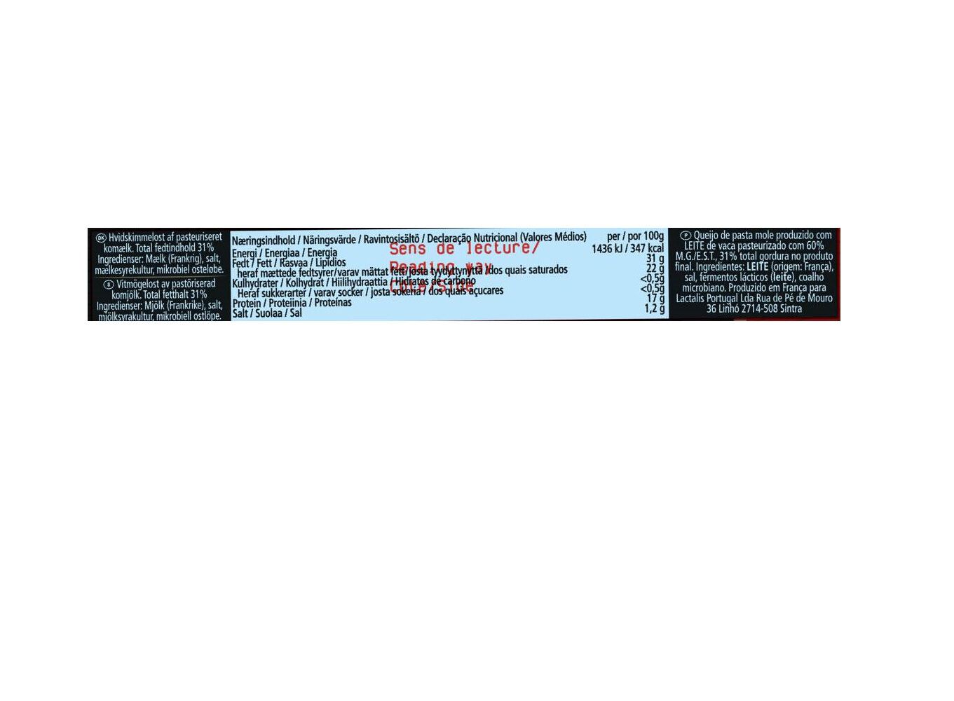 QUEIJO BRIE PRESIDENT GOURMET 200G image number 1