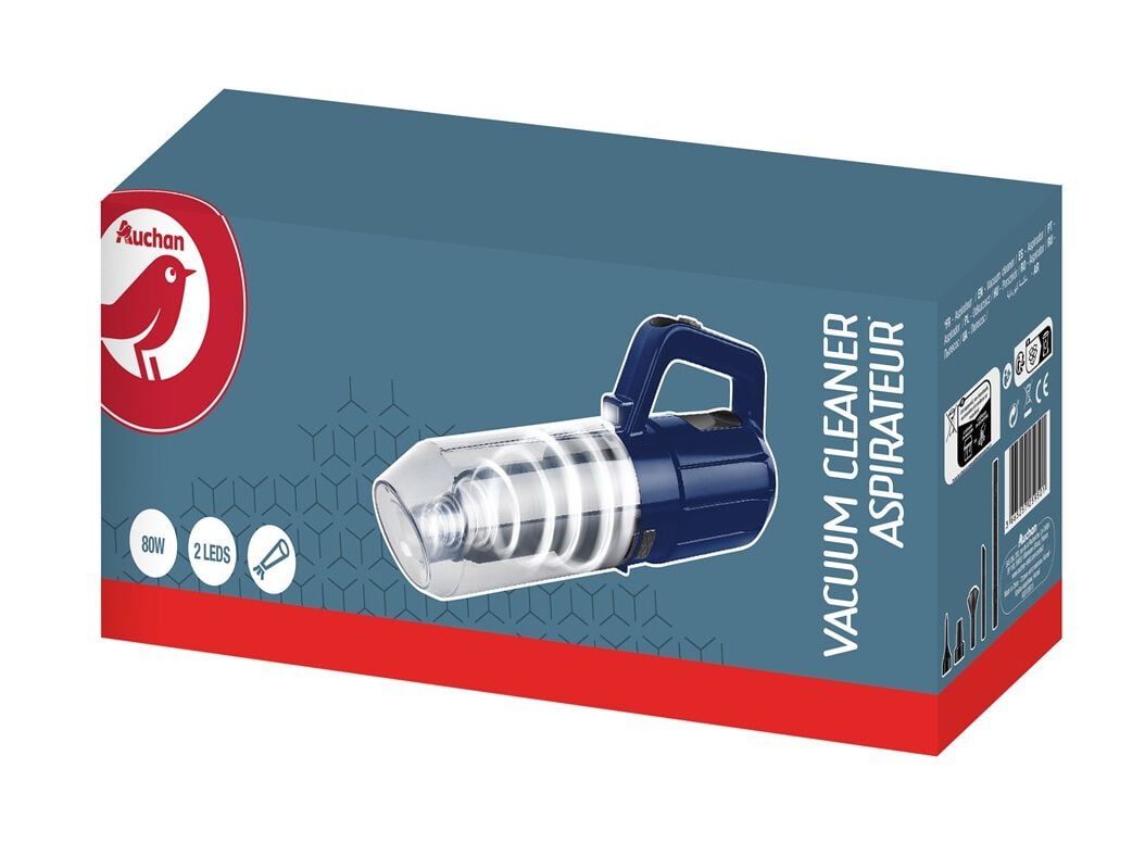 ASPIRADOR AUTO AUCHAN 12V/240V COM ACESS&Oacute;RIOS