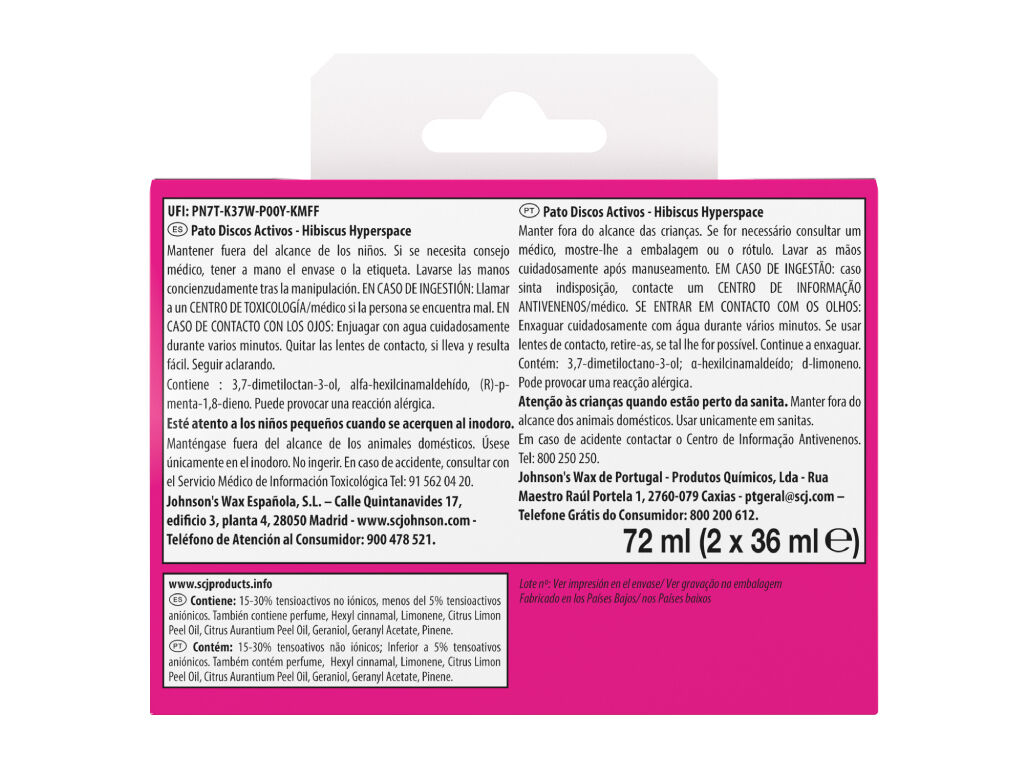 BLOCO SANIT&Aacute;RIO PATO DISCOS ATIVOS HIBISCUS REC 2UN image number 1