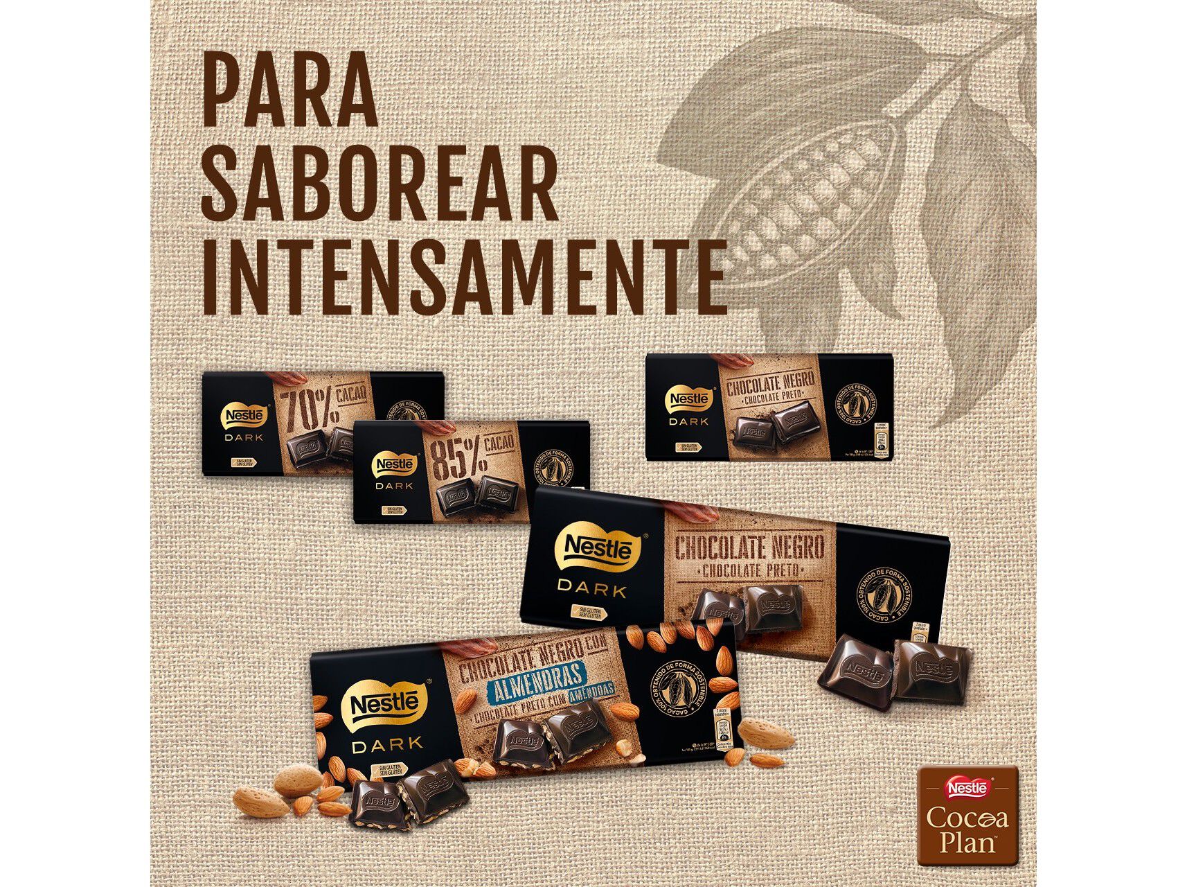 TABLETE NESTL&Eacute; DARK CHOCOLATE PRETO 125G image number 2