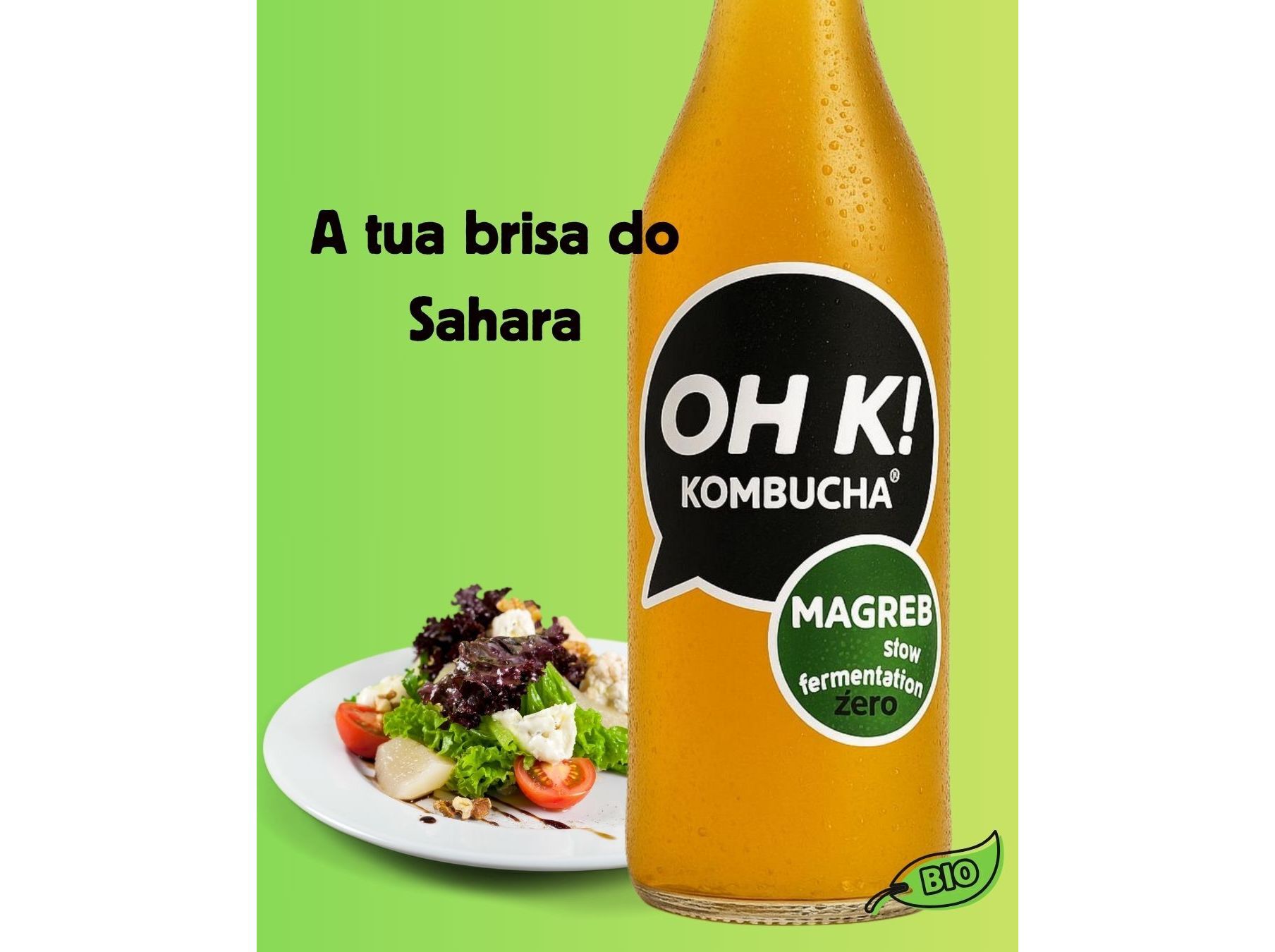 KOMBUCHA BIO OH K! MENTA E ALCA&Ccedil;UZ 750 ML image number 1