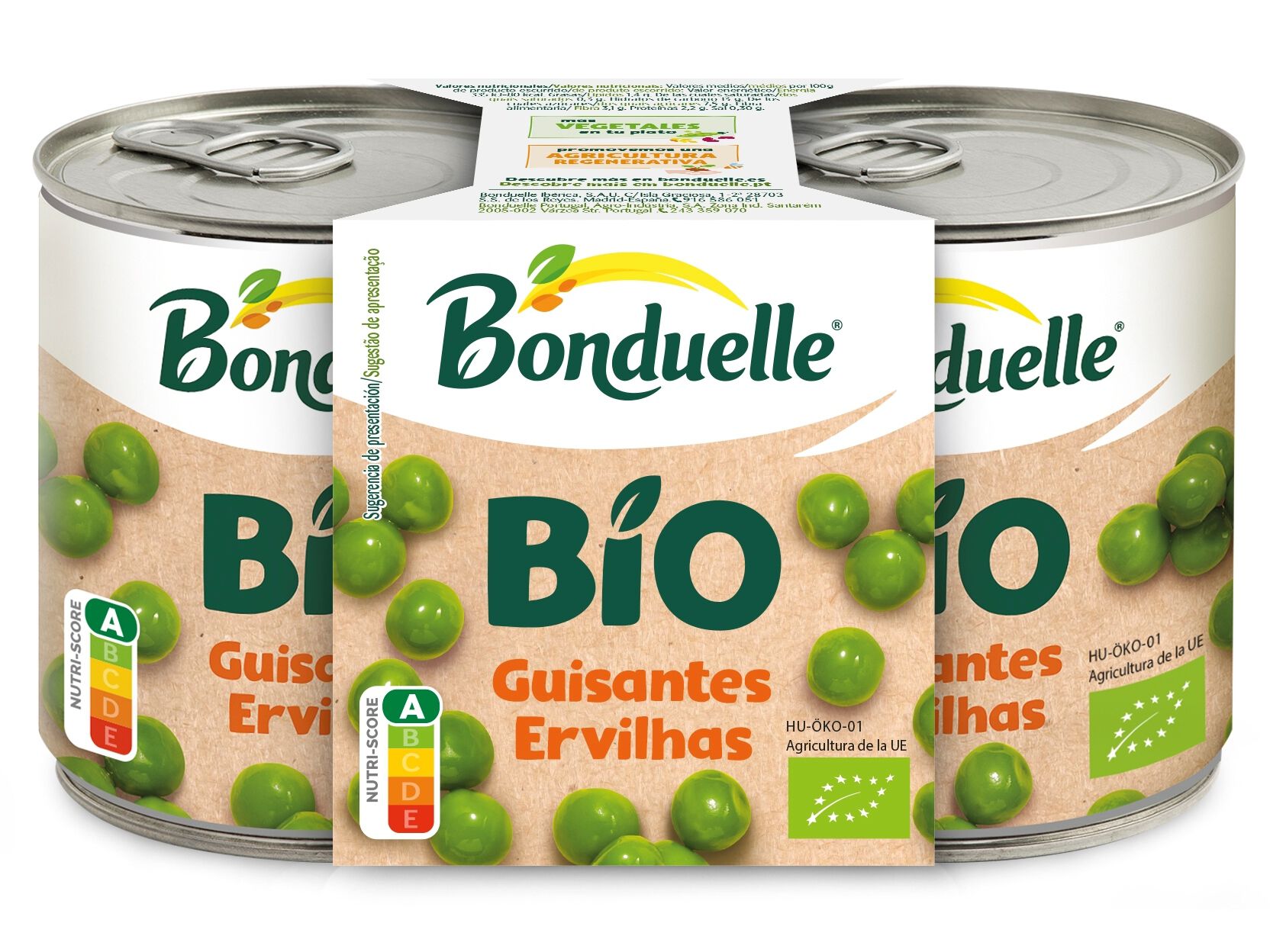 ERVILHAS BONDUELLE BIO 2X150G
