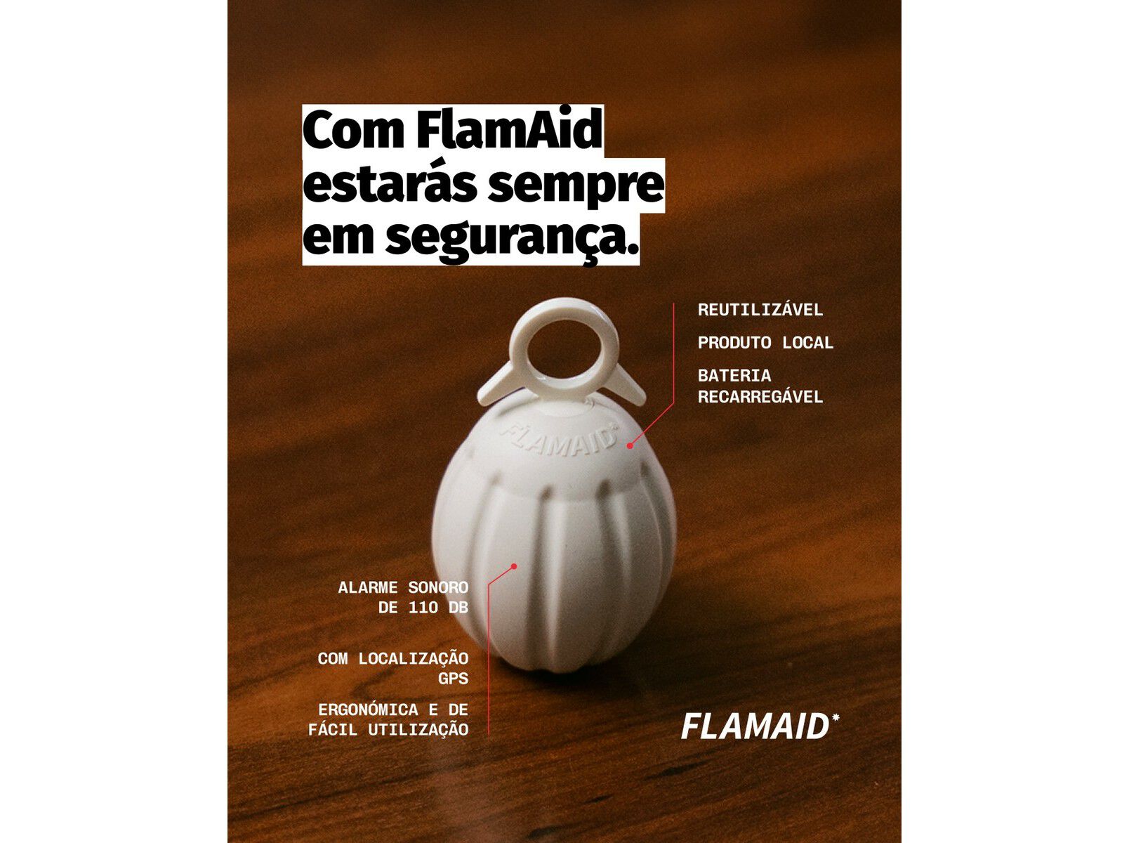 ALARME DE SEGURAN&Ccedil;A FLAMAID DIS-FP-01 (PEACEFUL GRENADE) image number 5