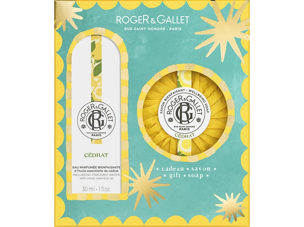 COFFRET ROGER&GALLET EDT C&Eacute;DRAT+OF SABONETE 30+100G
