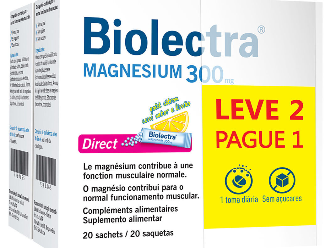 SUPLEMENTO BIOLECTRA MAGNESIUM 2X20SAQUETAS L2P1 image number 0