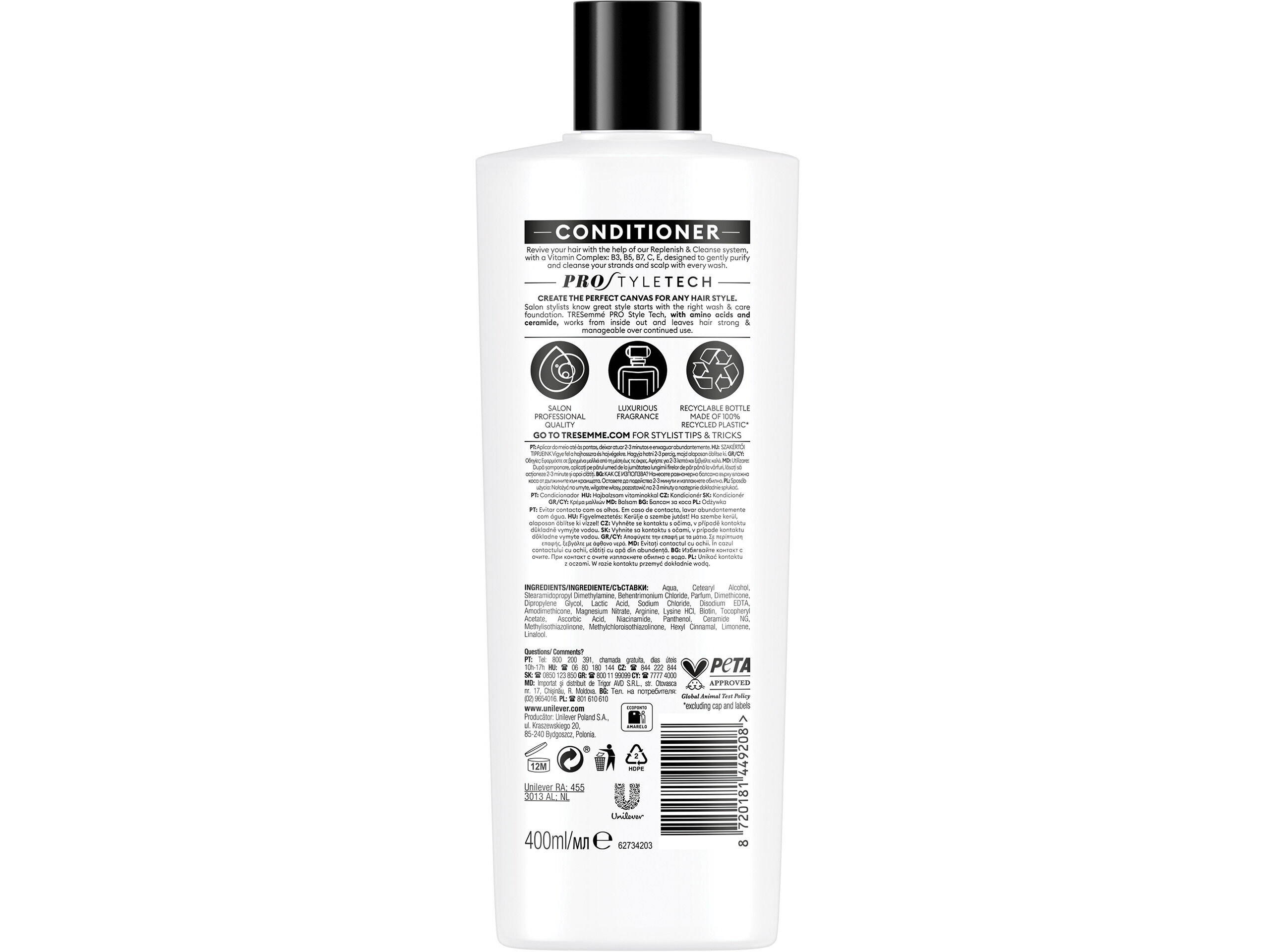 CONDICIONADOR TRESEMM&Eacute; CLEANSE & REPLENISH 400ML image number 1