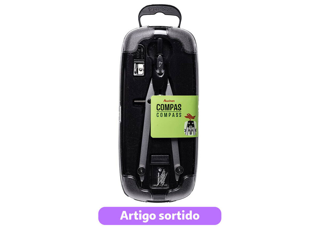 COMPASSO T&Eacute;CNICO AUCHAN + MINAS 2X17MM CORES SORTIDAS image number 3