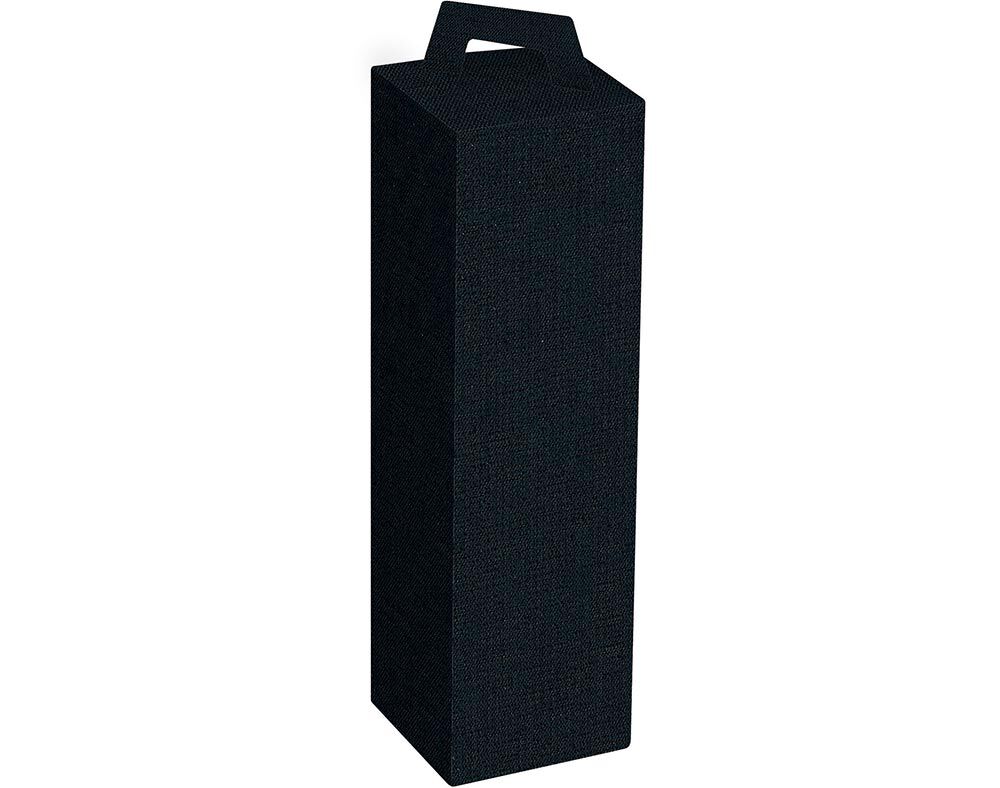 CAIXA DE CART&Atilde;O COM PEGA PARA 1 GARRAFA PRETO