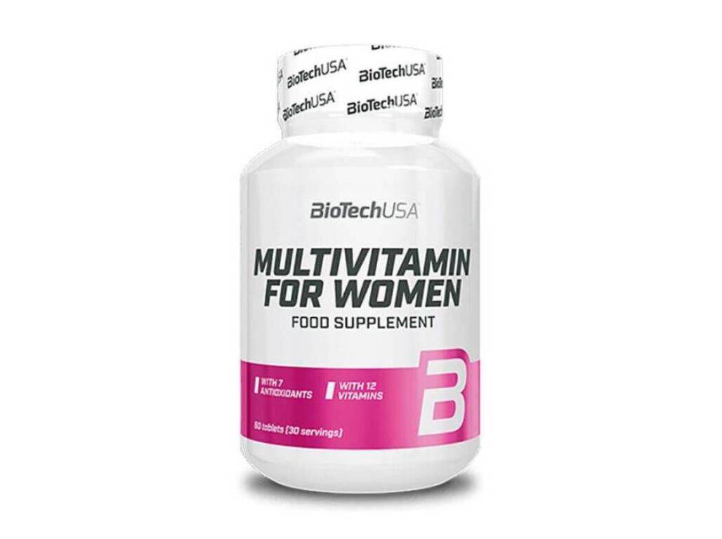 MULTIVITAMINICO BIOTECH USA MULHER 60CAP image number 0