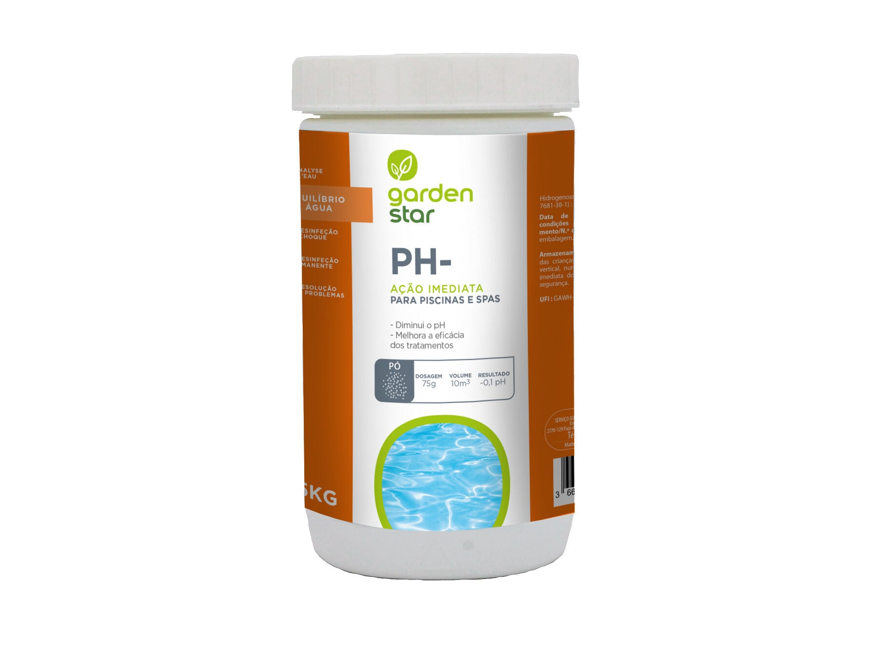 PH MENOS GARDENSTAR P&Oacute; 1 KG