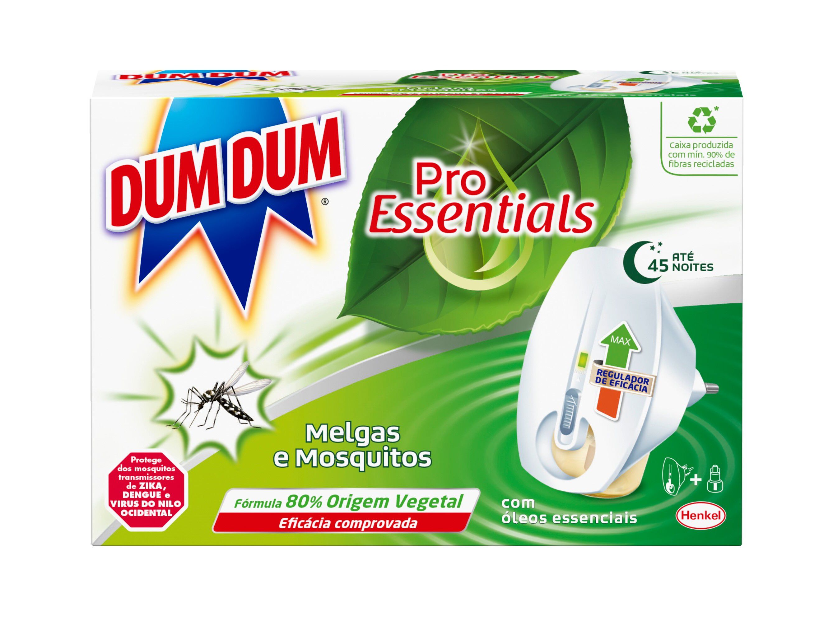 INSECTICIDA EL&Eacute;TRICO+RECARGA DUM DUM PRO ESSENTIALS 45 NOITES image number 0