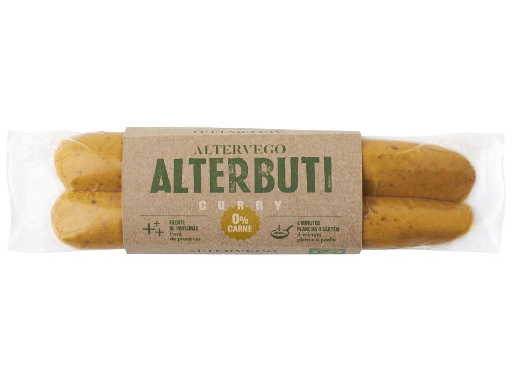 SALSICHAS ALTERBUTI ALTERVEGO CENOURA E CARIL 180G