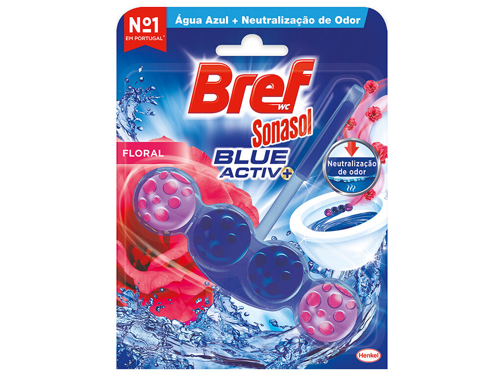 BLOCO BREF SONASOL SANIT&Aacute;RIO BLUE ACTIVE FLORAL UN image number 0