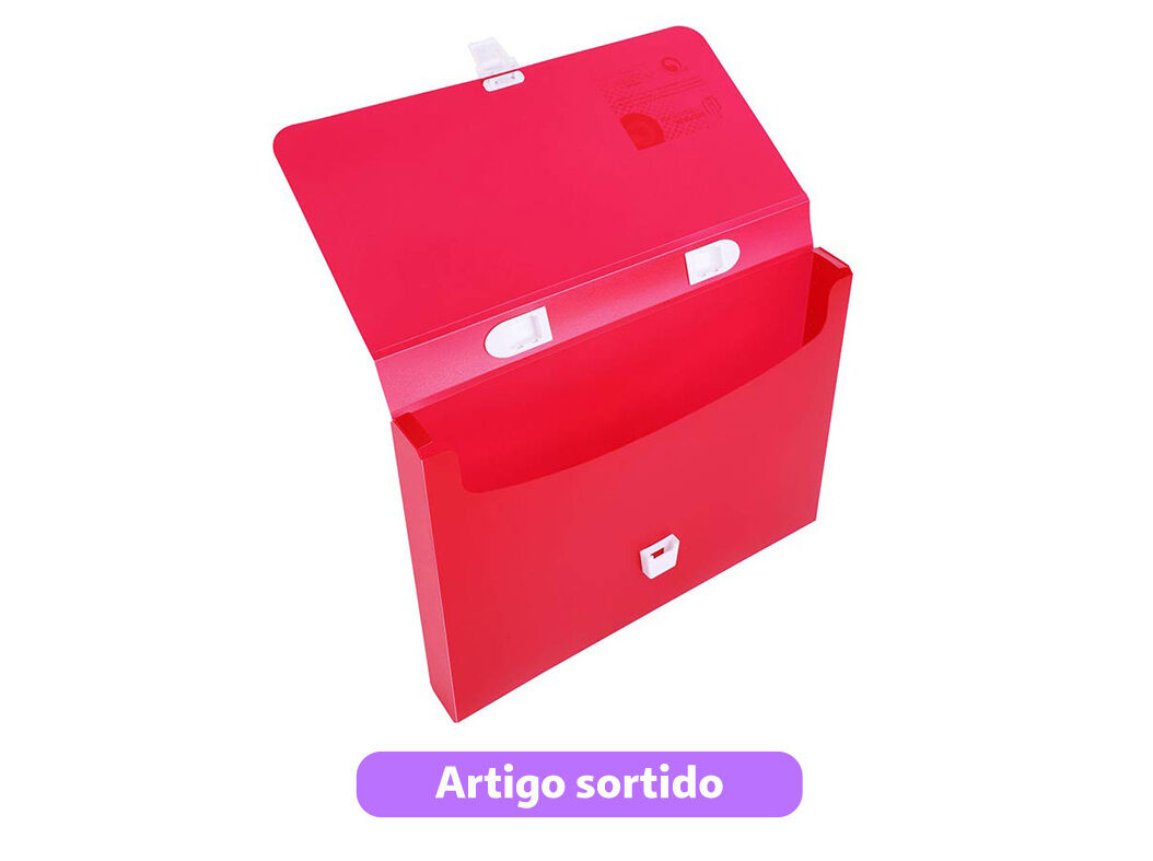 PASTA COM PEGA AUCHAN PL&Aacute;STICO TRANSPARENTE 40MM CORES SORTIDAS image number 6