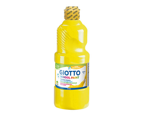 GUACHE SCHOOL PAINT GIOTTO AMARELO 500ML image number 0