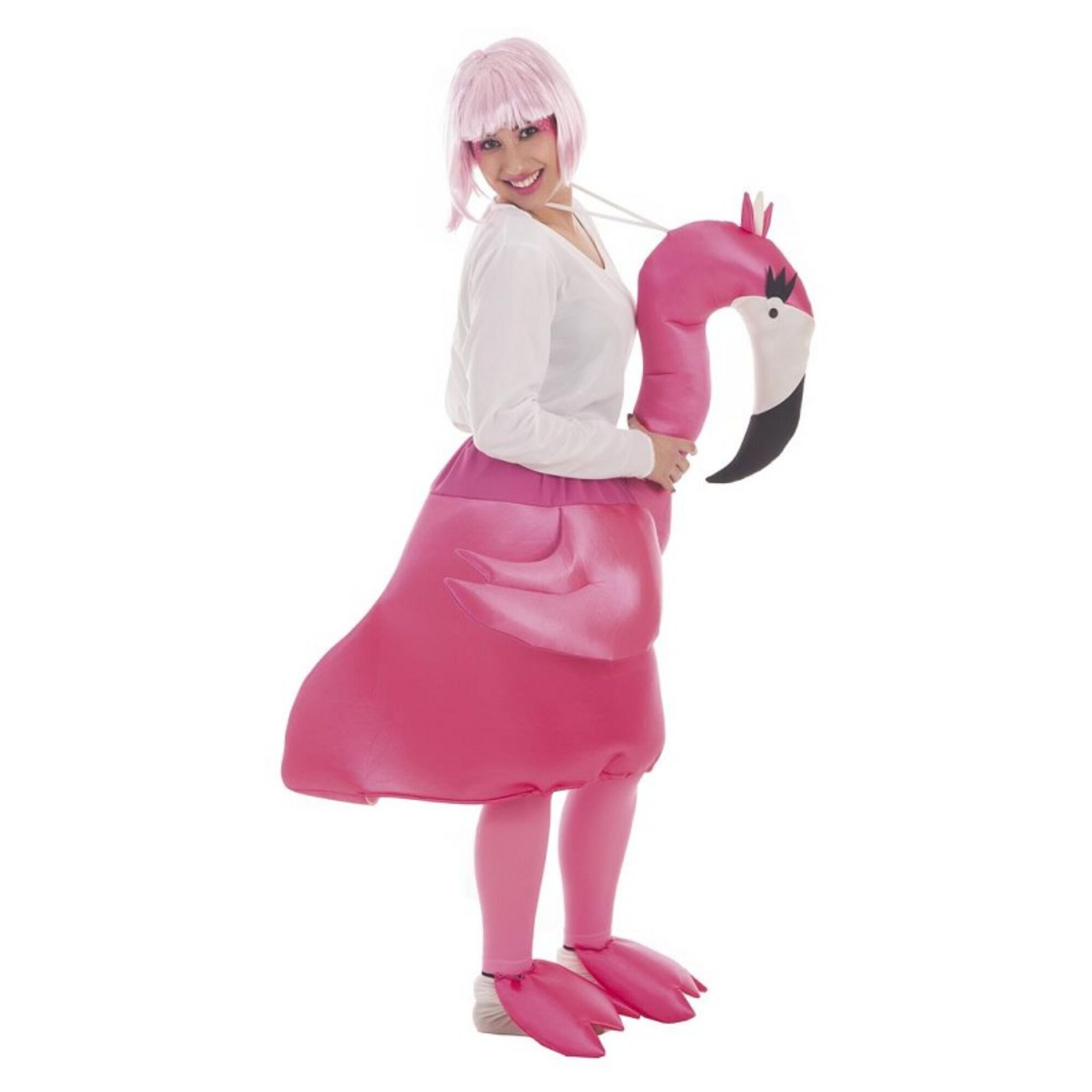 DISFARCE TOPBRANDS FLAMINGO PARA TAMANHO &Uacute;NICO