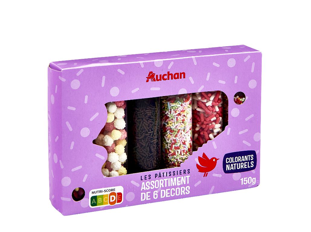 SORTIDO DECORA&Ccedil;&Atilde;O AUCHAN PARA PASTELARIA 150 G