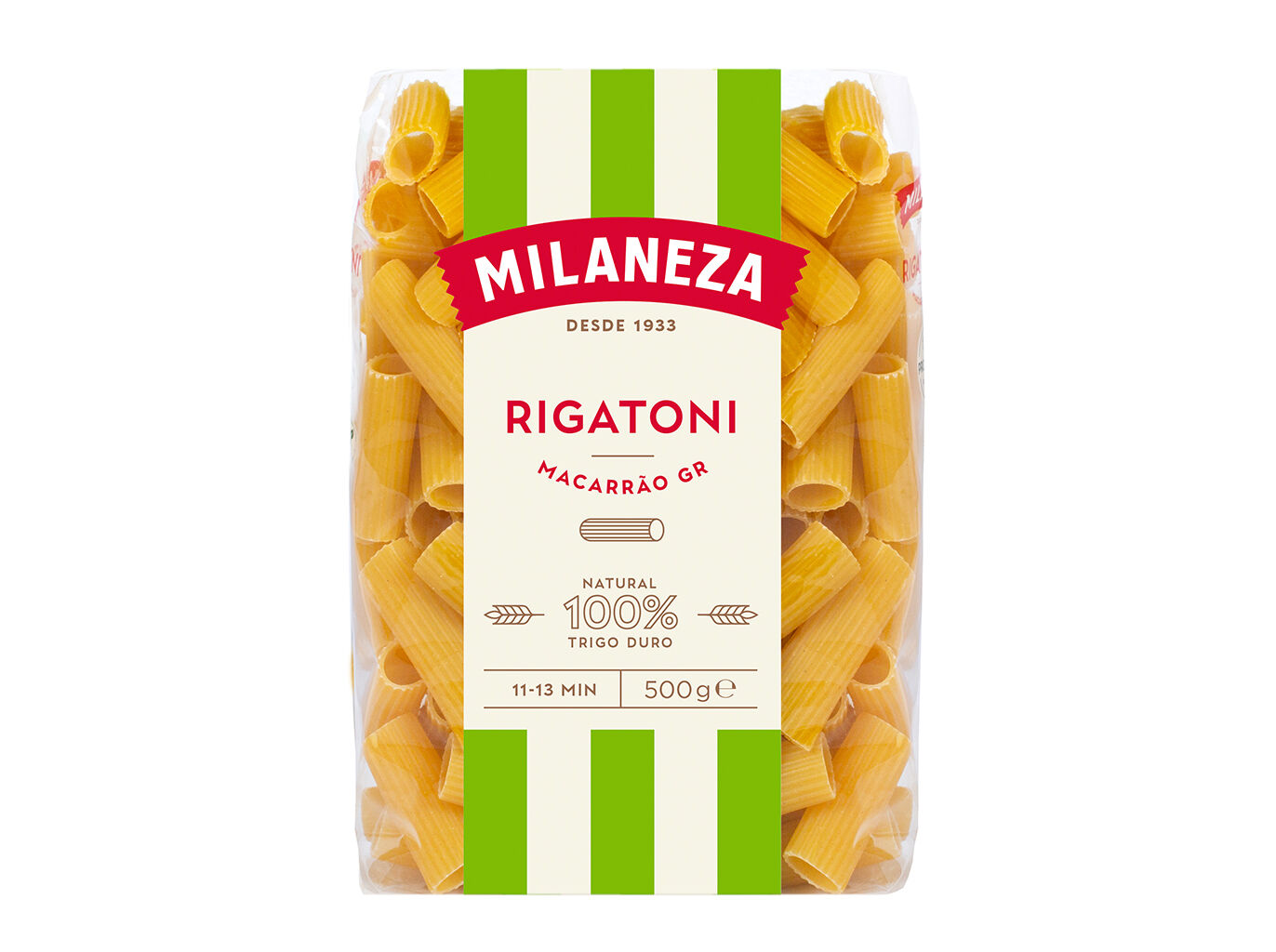 MACARR&Atilde;O MILANEZA GRAND RIGATONI 500G