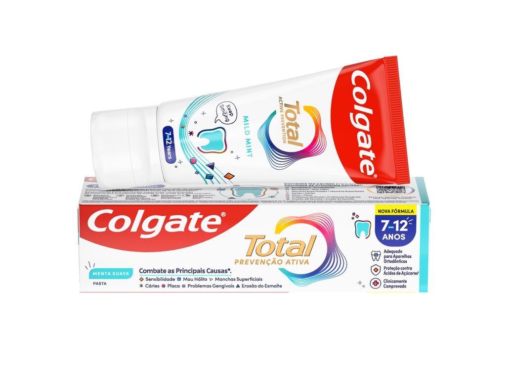 PASTA DE DENTES TOTAL J&Uacute;NIOR 7-12 ANOS COLGATE 50ML