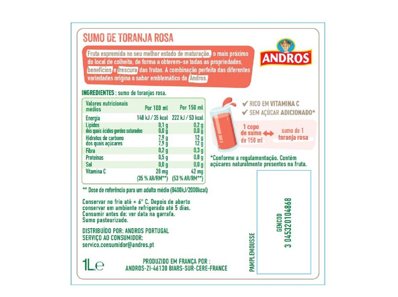 SUMO ANDROS TORANJA 1L image number 1